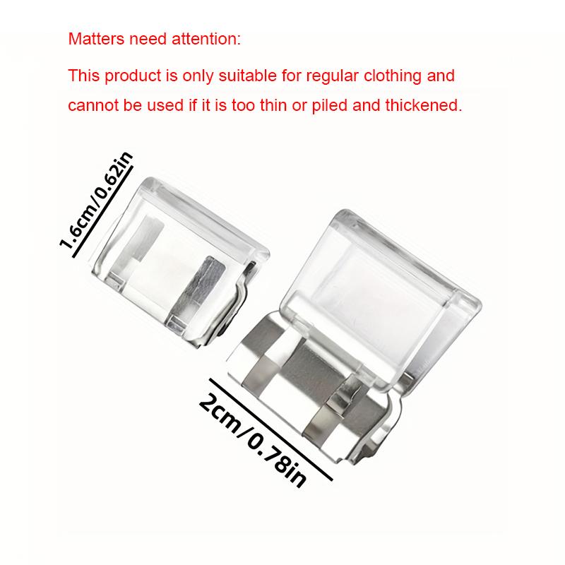 Neviditelný klip pro zkrácení nohavic, Protiskluzový klip na okraj kalhot, Používá se jako zařízení pro fixaci lemu kalhot proti vlečení, Bezešvý skrytý