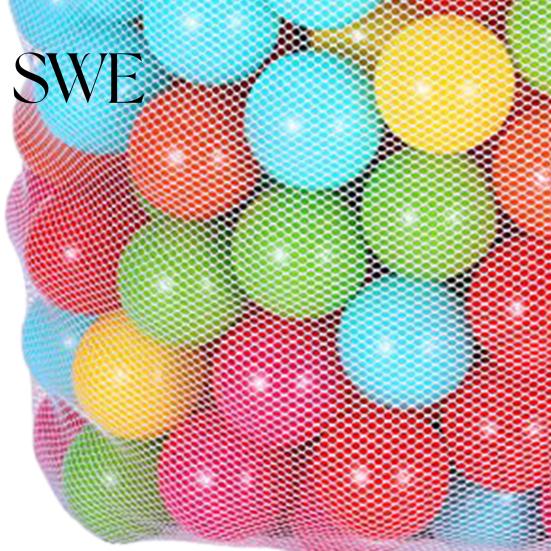 Hohe Dichte 100 Stück Ozean Babybälle Umweltfreundliches Kinderspielzeug Bunter Wasserpool für Kompakte