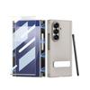 ZTriFold Triple-Fold Magnetic Case With Rotating Stand Stylus Holder PU Leather Cover Galaxy Z Fold 3