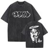 MF DOOM Washed Black Graphic T Shirt Hip Hop Rap Streetwear Unisex Tee S-XXL
