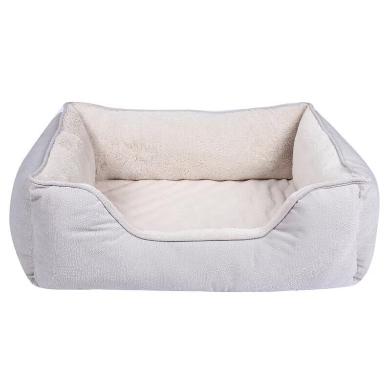 Litchi Fabric Square Pet Bed