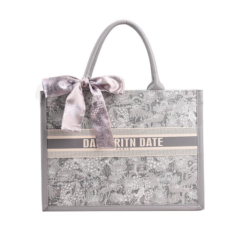 

Вместительная сумка-тоут Женская сумка для поездок на работу Сумка через плечо Сумка-мессенджер Повседневная сумка Small серый