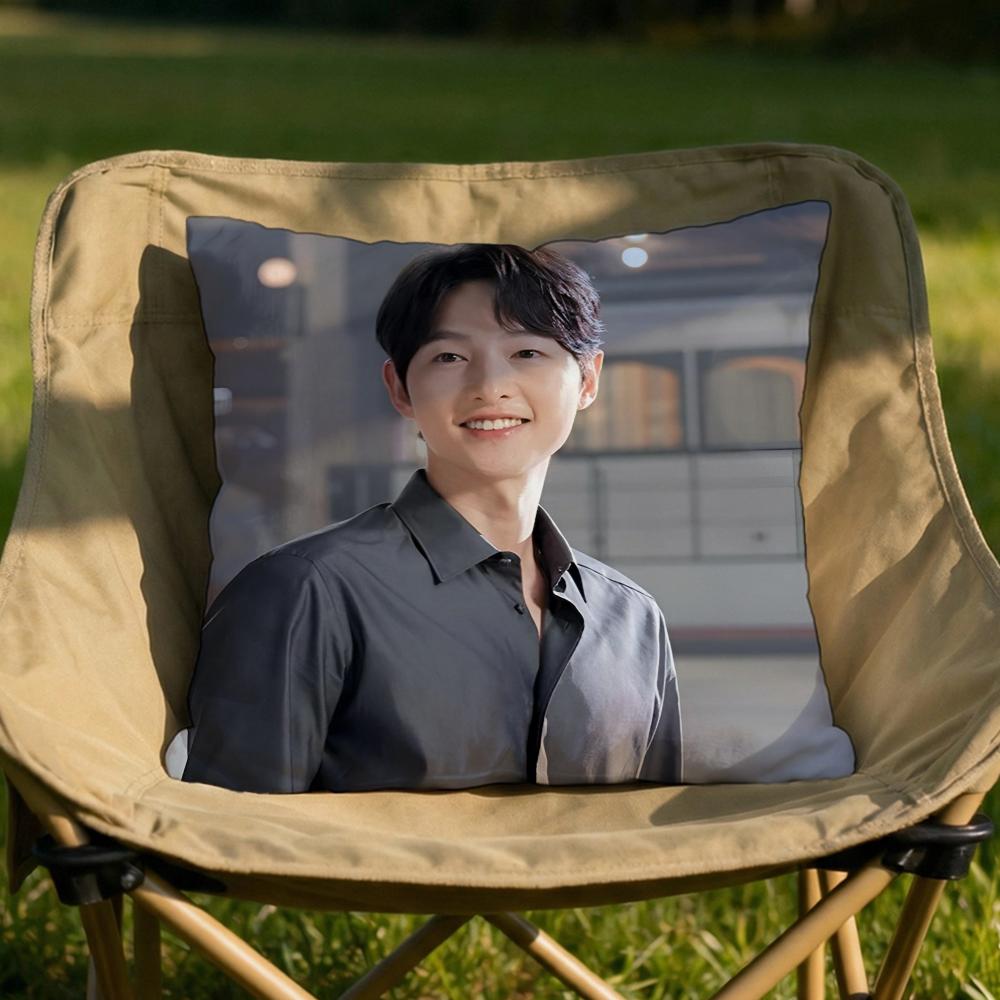 Song Joong Ki Cushion Cover Soft Reversible Durable Pillow Cover MultiScene Use for Home Car Daily Comfort