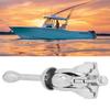 Boat Grapnel, Boat Anchor, Stainless Steel, Finely Grinded, Mirror Polished, 3.2kg for Boats, Yachts, and Marine Use