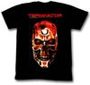 The Terminator 80 Movie Glowing Red Terminator Skull Close Up Men T Shirt