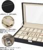 QuiExact Watch Storage Case with Clear Watch Collection Watch Watch and Accessory PU Christmas Gift Window, Box, Case, Storage, Box, Storage, Leather,