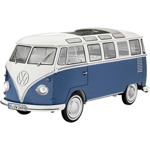 German Revell 1/16 VW Type 2 T1 Samba Bus Plastic Model Kit Revell_07009