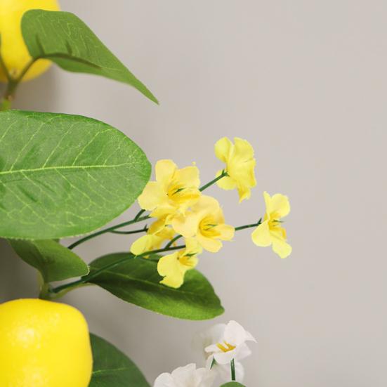 Vivid Fake Lemon Vine Realistic Delicate No Watering Aesthetic Artificial Flower Imitation