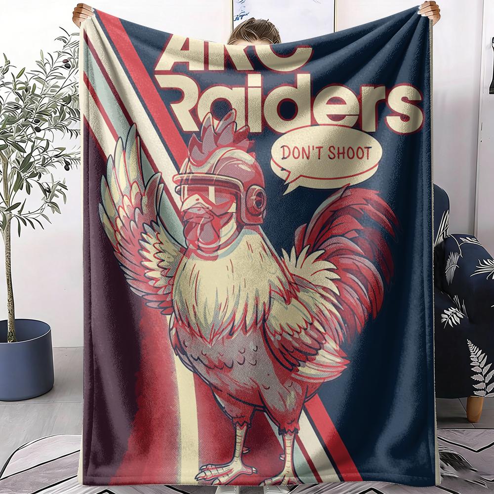 GUOYU Blanket Game AaRC Raiders Throw Soft Flannel Throw Summer Blanket Lightweight Cozy Nap Blanket for Sofa Bed Travel