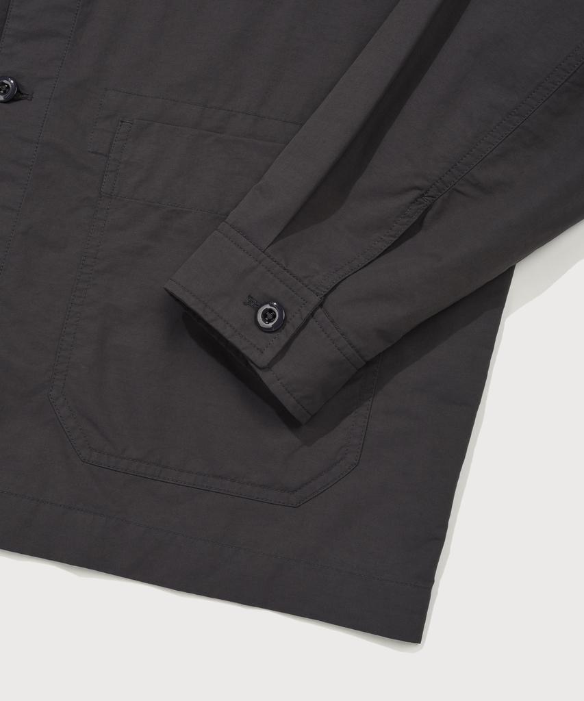 COVERNAT Garment Washed Coverall Jacket Charcoal