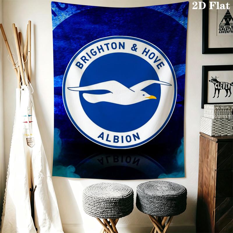 Brighton Wall Tapestry Aesthetic Wall Hanging Printed Fabric Blanket Decorative Tapestries for Bedroom Living Room Home Decor