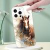 Creative Simple Beautiful Horse Phone Case For iPhone 17 Cases iPhone 16 Pro Max 15 14 13 12 11 XS X XR 7 8 Plus 16E 17Air Cover