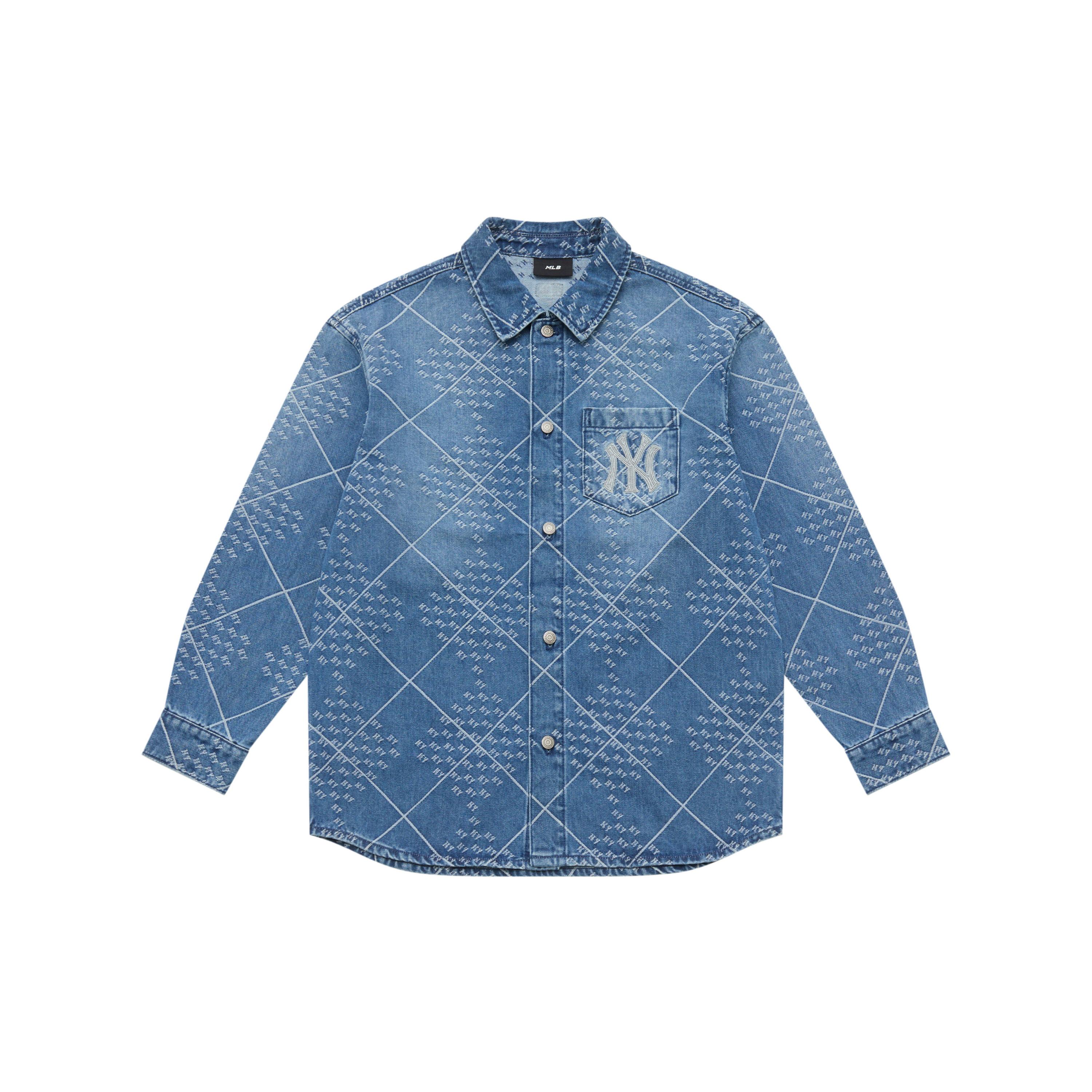 

New MLB MONOGRAM Collection New York Yankees 25FW Shirt Unisex Standard 3ADRM0654-50INS XS