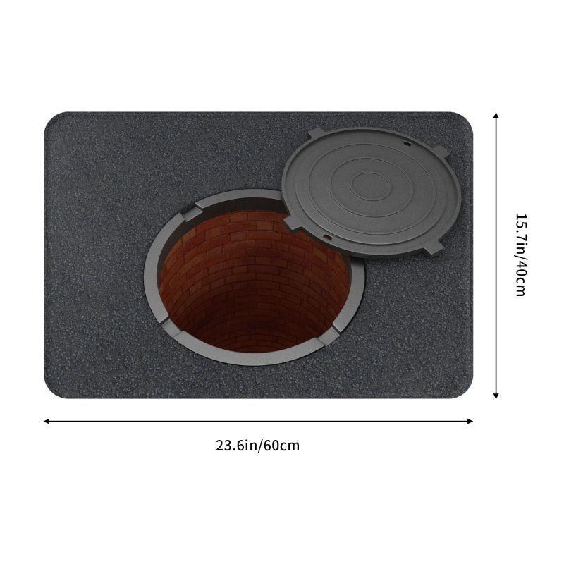 3D Trap Front Sidewalk Cover Trapping Door Mat Front Door Entry Carpet Indoor Kitchen Bathroom Soft Floor Mat Home Decoration