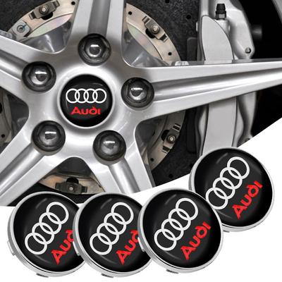 56/60mm Car Wheel Center Hub Caps Protector Cover Car Accessories For A1 A2 A3 A4 A5 A6 A7 A8 Q1 Q2 Q3 Q4 Q5 Q6 Q7 Q8 B5 B6 B7 B8 C5 C6 C7 C8