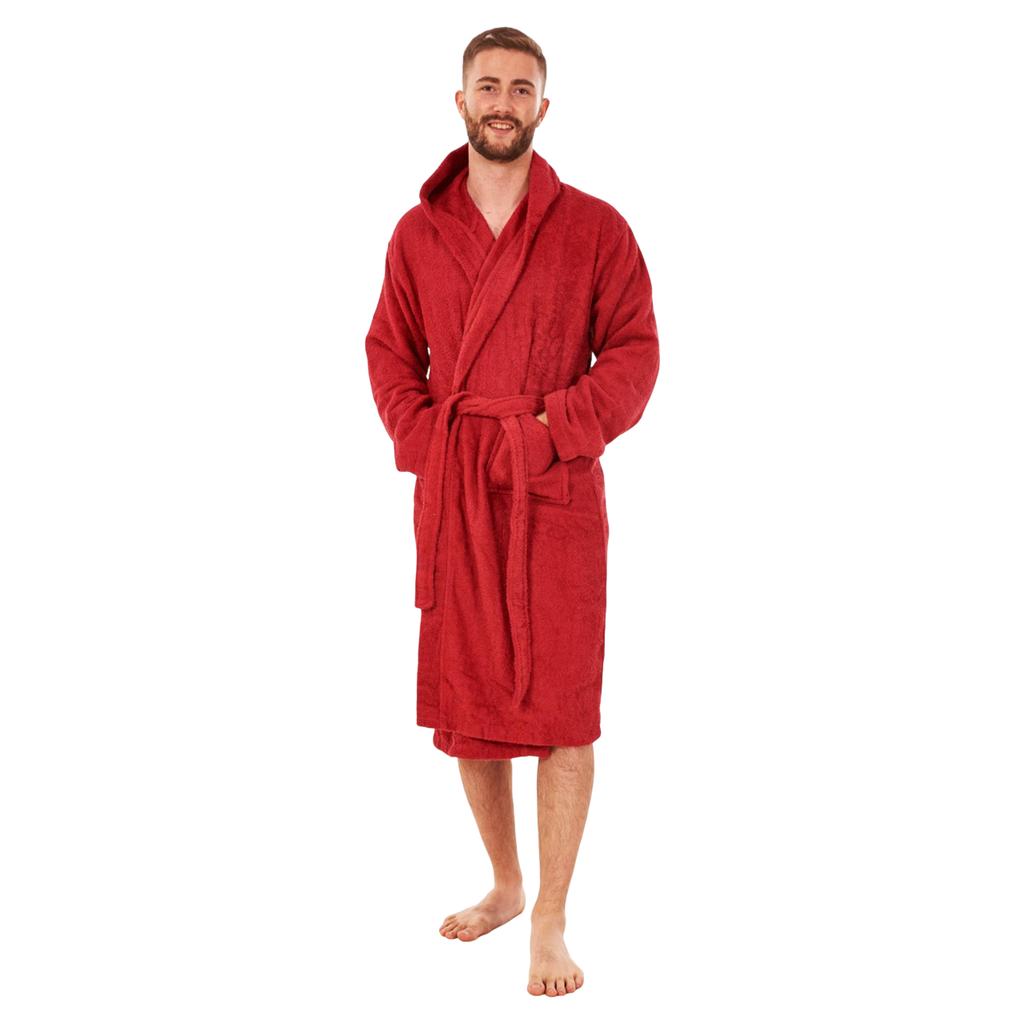 Keanu Men's Plain Cotton Dressing Gown