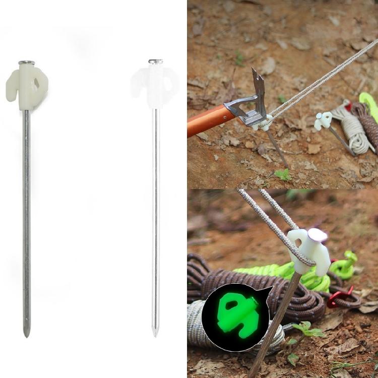Outdoor Campings Stake with Luminously Head Alloy Tent Stake Campings Anchors Peg for Canopies, Campings, Hikings, Beach