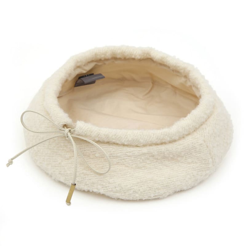 UNDERCONTROL STUDIO PLATE BERET / Strap / BOUCLE / CREAM