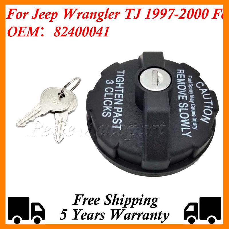 82400041 Black Locking Fuel Gas Cap With Keys For Jeep Grand-Cherokee ZJ WJ Comanche MJ Wrangler YJ Dodge Minivan GS Chrysler