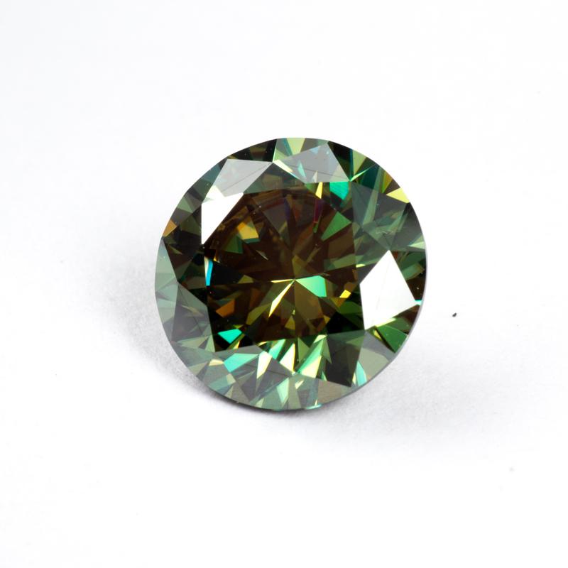 Růžový kulatý moissanitový diamant pěstovaný v laboratoři pro výrobu šperků DIY Materiály s tovární cenou