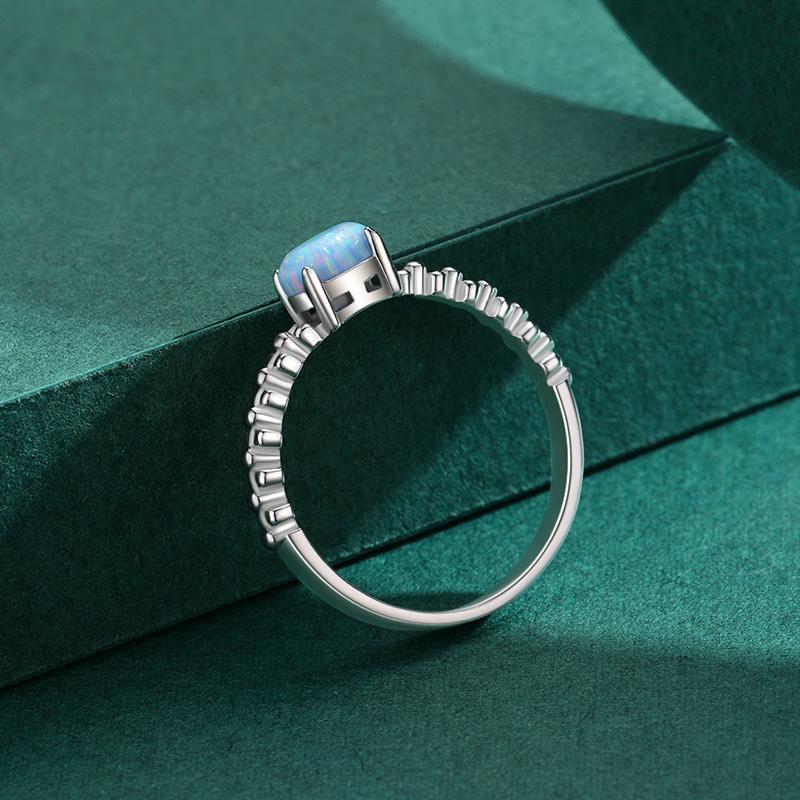 MODIAN Ασήμι Στερλίνα 925 Φυσικά Οπάλια Οβάλ Σχήματος Πρωτότυπου Σχεδιασμού Δαχτυλίδια Για Γυναίκες Μόδα Καλές Κοσμήματα Αξεσουάρ