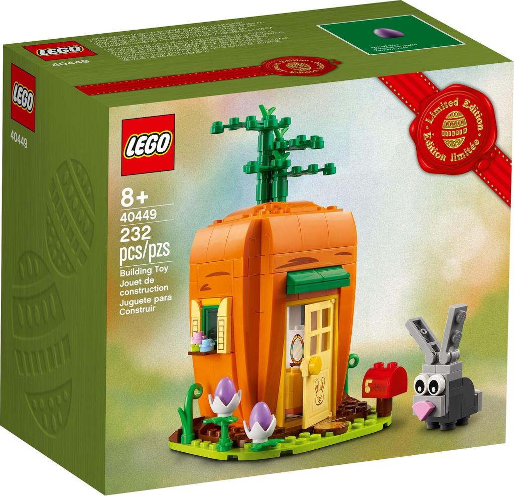 LEGO 40449 Creator Easter Bunny Carrot House 232 Pieces - WeeDoo Toys Exclusive Easter Edition