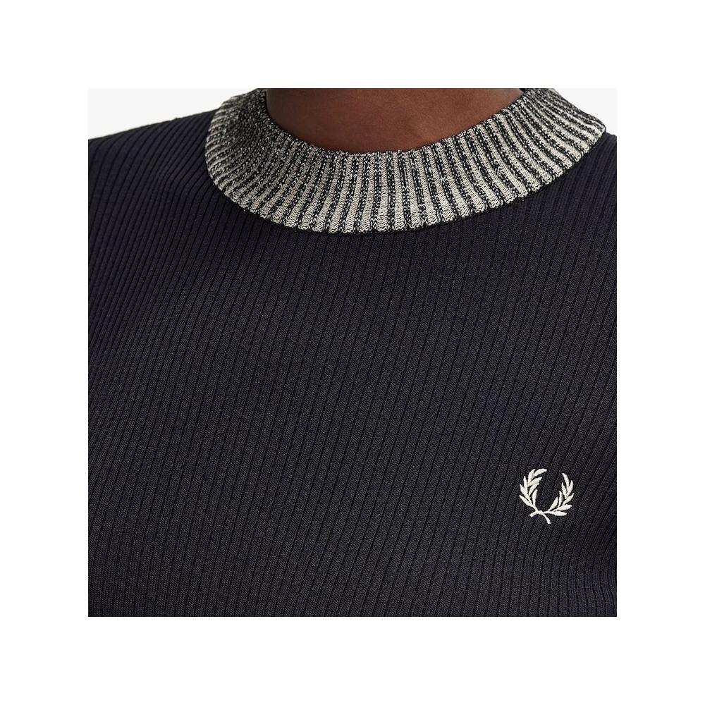 Fred Perry [headquarters Genuine] Fred Perry [womens] Space Dye Lip Knit  102  Afpf2438102 102 qzgAfpf2438102 102