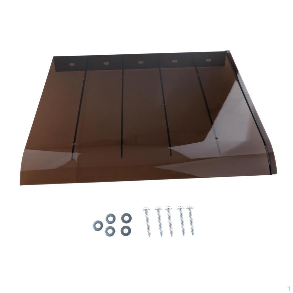 Exterior Awning Canopy for Windows with Screws, Rain Protection RV and Garage