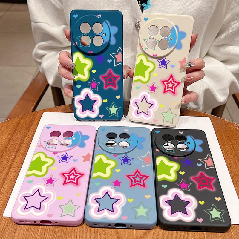 Buntes Sternenmuster Hülle Für OnePlus 15 13 13T 12 Weiches TPU Silikon Cover Für Oneplus Nord 5 13R 12R 11R 5G