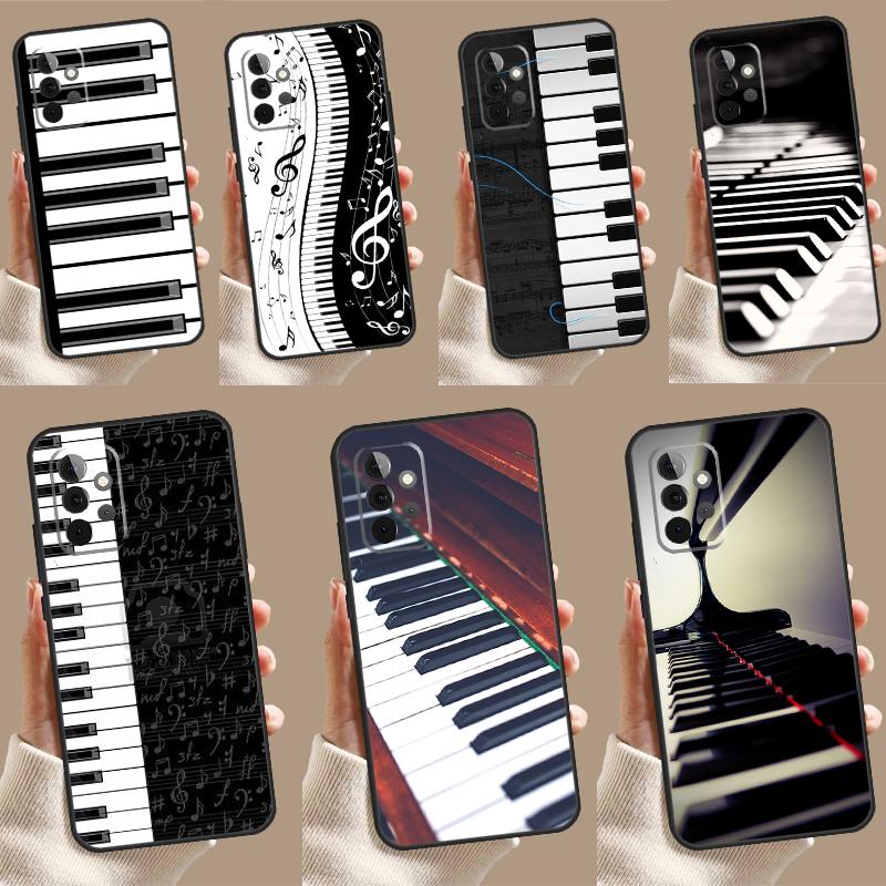 Piano Keys Musical Case For Samsung Galaxy A13 A33 A53 A15 A25 A35 A55 A54 A34 A14 A71 A51 A12 A32 A52 Cover