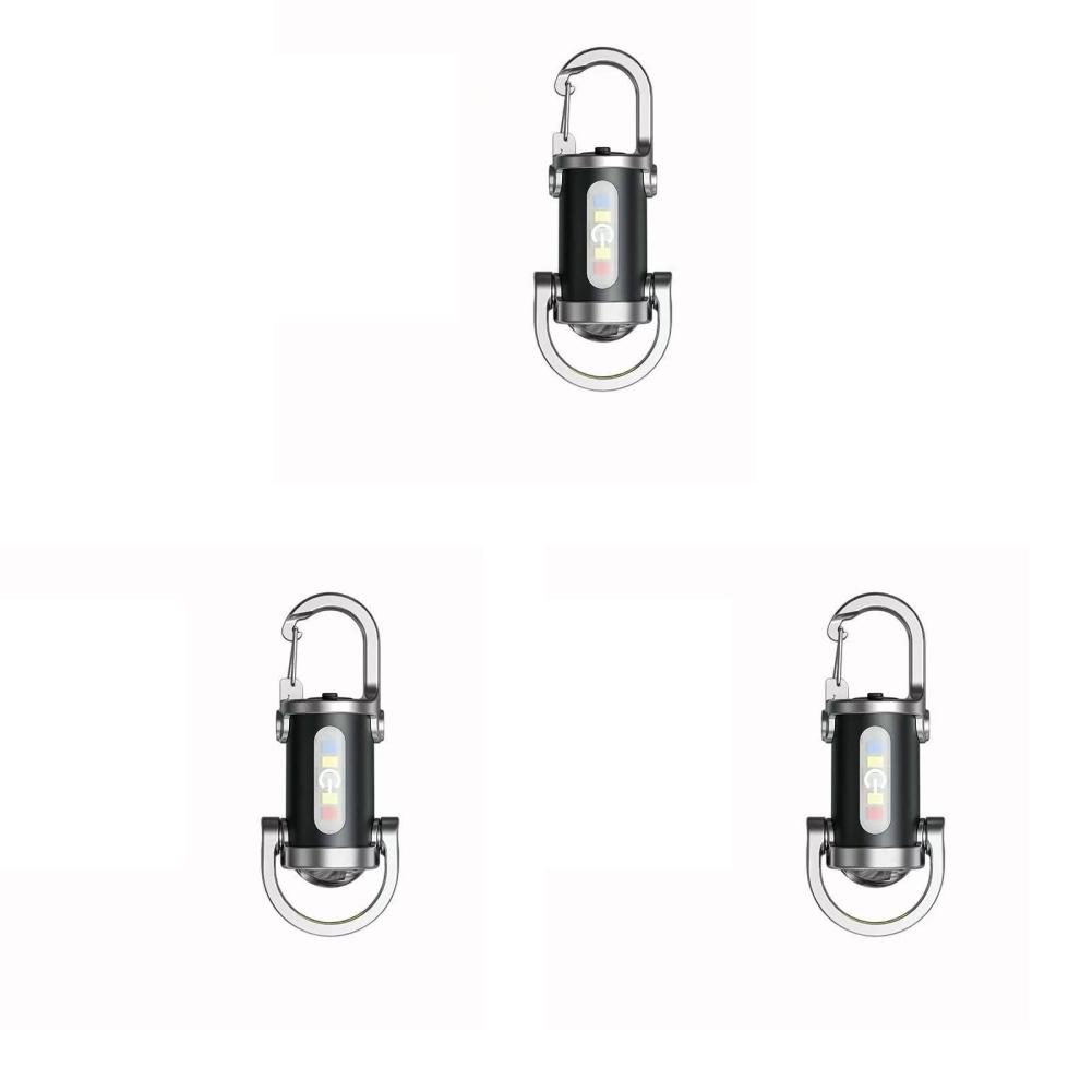 5-1PCS Rechargeable Keychain Flashlights Torch Emergency Keychain Light Hanging Portable Flashlight Waterproof Camping Lamp