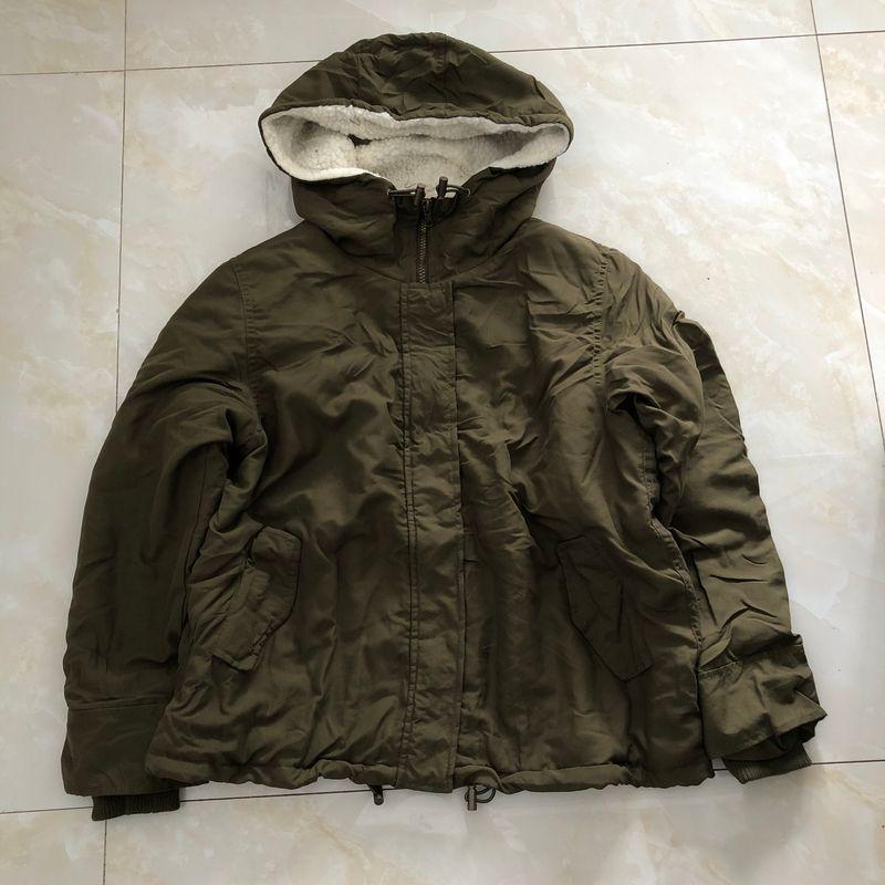

Single Cotton-Padded Coat Winter New Arrival Foreign Trade Women s Clothing Fashion Casual Hooded Zipper Buckle Long Sleeves Cotton-Padded Coat 30224 Army Green C- 9-8-3 M