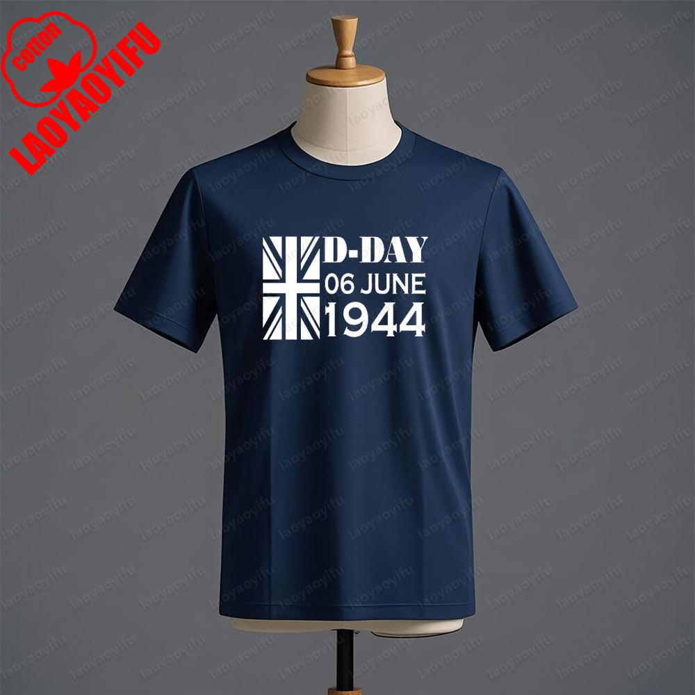DDay T Shirt Normandy Landings 81st Anniversary 19442025 Tshirt Gifts for Veterans Mens Summer Crewneck Cotton Short Sleeve