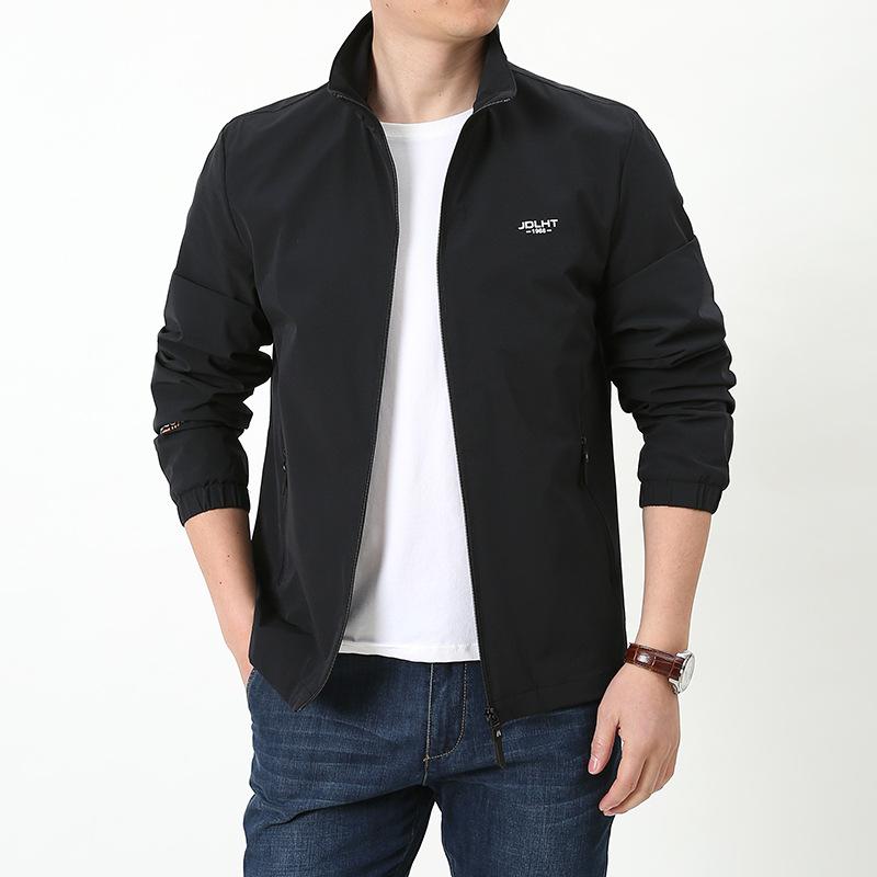 

Новая мужская куртка, эластичная повседневная мужская куртка, куртка для активного отдыха, быстросохнущая, весенне-осенняя мужская куртка 4XL