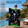 Space Adventure Rick Beach Towel, Microfiber Beach Towel, Perfect For Pool, Beach, Travel, Home Decor Beach Party Fan Gifts