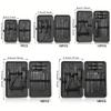 Stainless Steel 7/10/16/18pcs Black Manicure kit Pedicure Set Scissors Nail Clipper Grooming Tool Kit with Travel Case