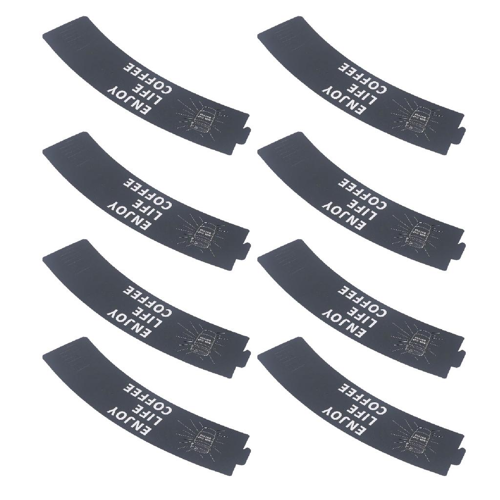 50 PCS Coffee Cups Sleeves Adjustable Paper Heat Insulating Cup Sleeve Jacket Holder for Beverage