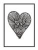 Picture Poster In a Frame A4 Cm Heart Valentine's Day PD247