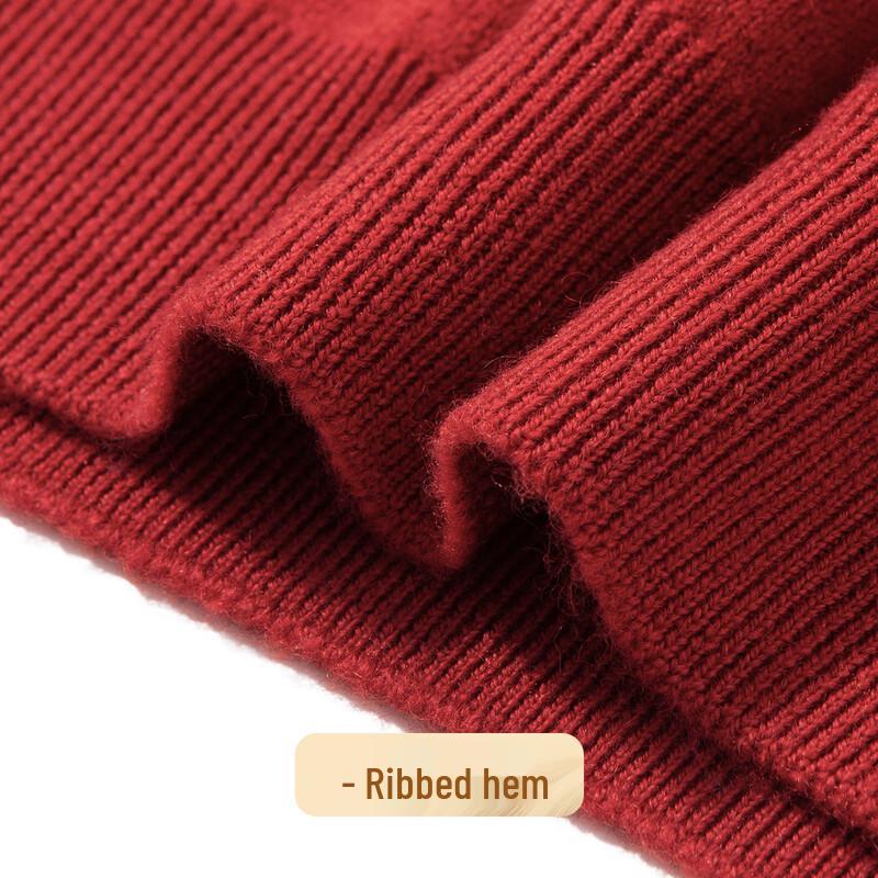 Men's 100% Merino Wool Half-High Collar Sweater