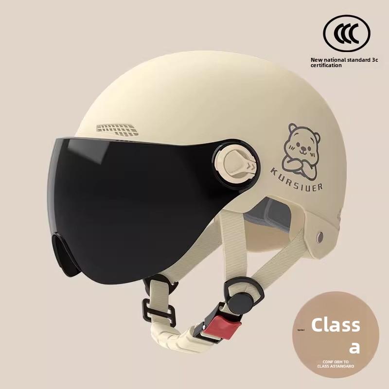 Electric Vehicle Helmet Men and Women Large Summer Breathable Four Seasons Universal Safety Helmet Half Helmet