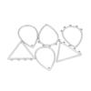 10pcs Stainless Steel Earrings Charms Connectors for DIY Jewelry Making Accessories Ear Hooks Findings Crafts Wires Accessories