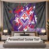 Custom Name Text Tapestry Fiorentina FC Personalized Polyester Wall Tapestry For Bedroom And Room