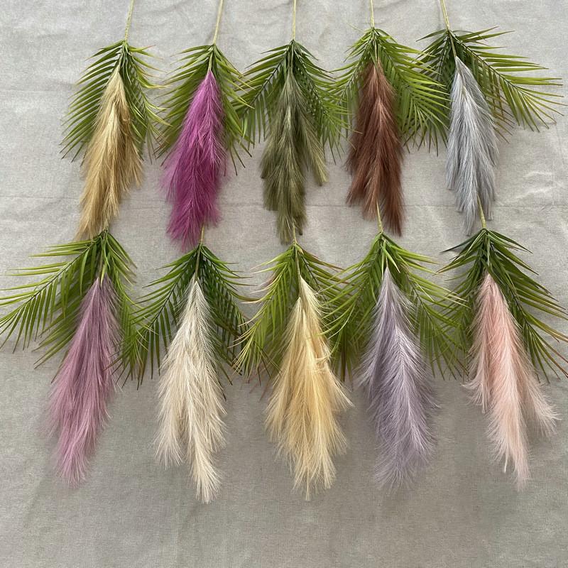 Nordic Reed Style Simulation Flowers Scandinavian Style For Interior Wall Decor