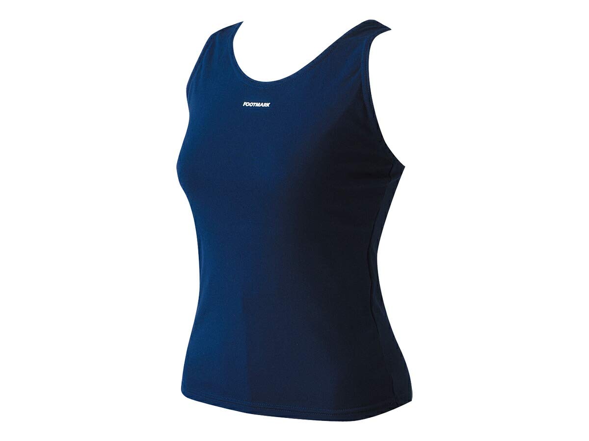 

FOOTMARK Женский фитнес школьный купальник, раздельный, раздельный с высокой плотностью вязки, верх, 101553, темно-синий (08), Размер 150