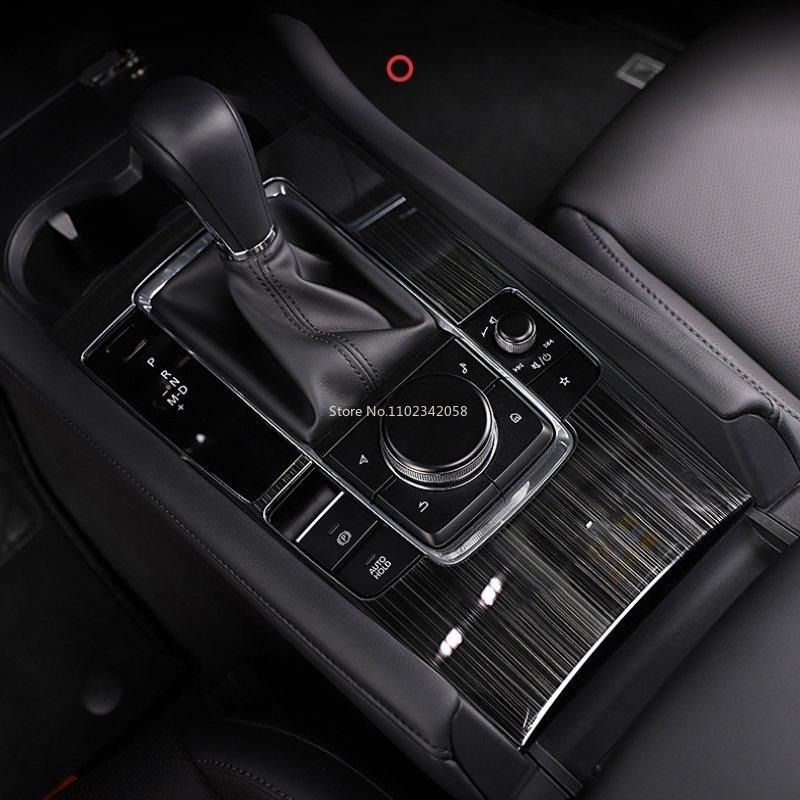 For Mazda 3 Axela - Stainless Steel Interior Accessories Window Lift Center Console Panel Inner Handle Gear Vent Cover