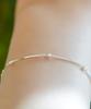 Alleun Silver 925 Square Silver Ball Snake Chain 16Cm Bracelet
