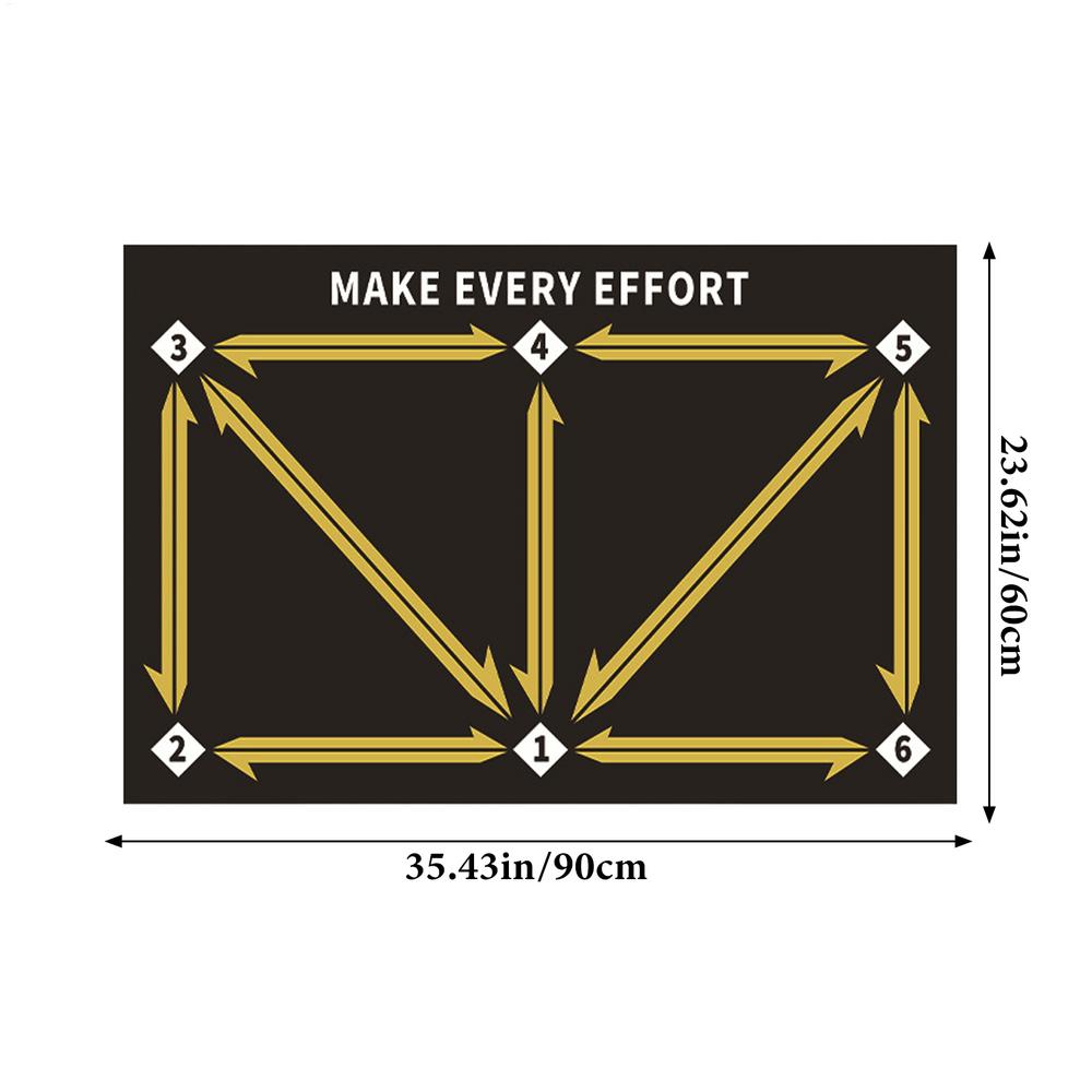 Soccer Footstep Training Mat Footstep System Training Blanket Silent Soccer Practice Equipment for Boys Girls Improve Speed