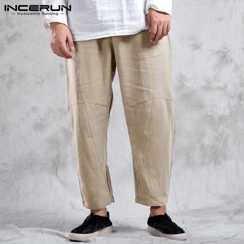 Male Joggers Baggy Harem Pants Trousers 
