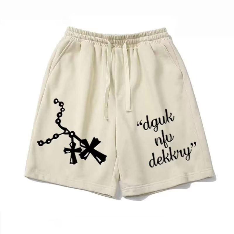 

Повседневные шорты мужские летние тонкие брюки с пятью точками Ruffian Handsome универсальные свободные прямые спортивные штаны 5XL абрикосовый