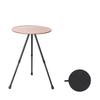 ENJOY SPACE Outdoor Portable Height Adjustable Folding Round Table